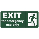Exit - for emergency use only - direita 